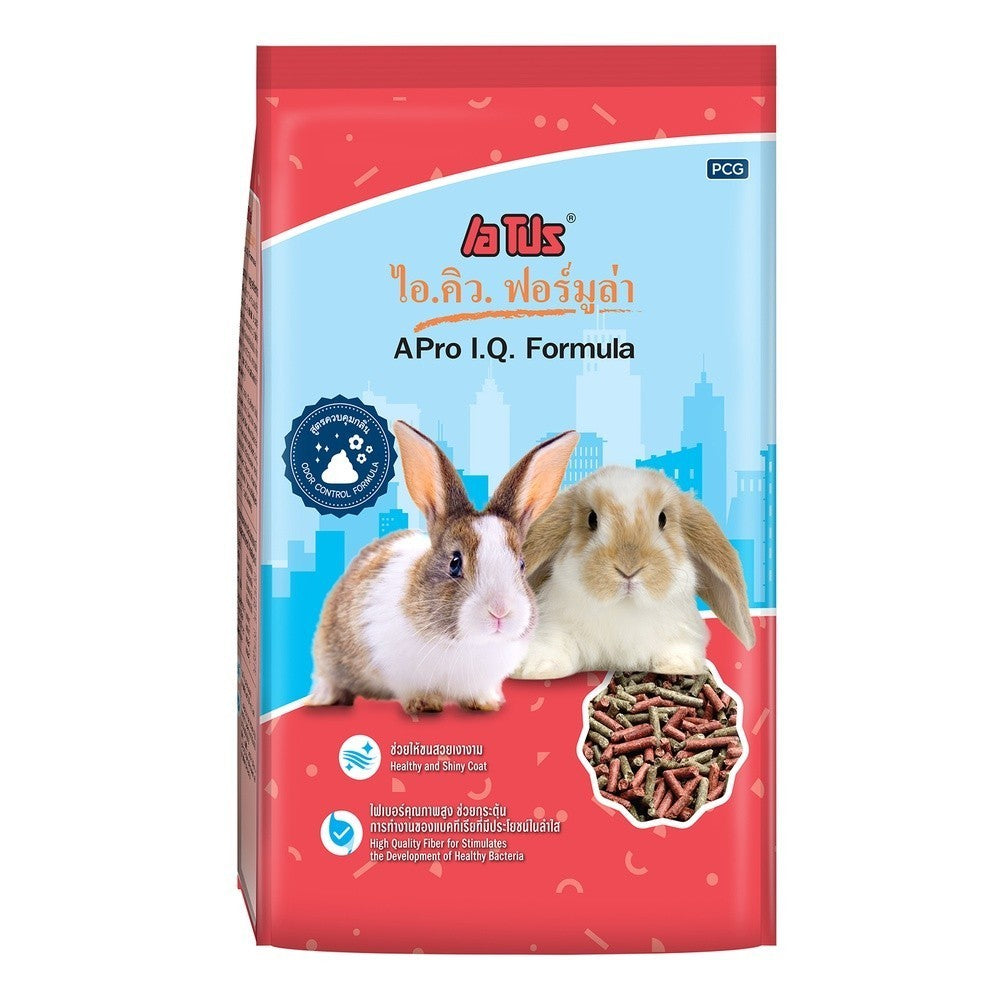 [ยกกระสอบ 30*1kg.] APro I.Q. Formula อาหารกระต่าย เอโปร ไอ.คิว. สูตรกระต่ายรวม สูตรควบคุมกลิ่น สำหรับกระต่ายทุกวัย