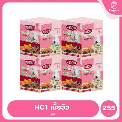 [ยกลัง 24 ซอง] Moochie Homecook with Superfood อาหารสุนัขปรุงสุก อาหารเปียกสุนัข Complete & Balanced 255g