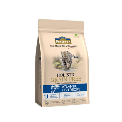 [ยกลัง] Perfecta Holistic Grain Free อาหารเม็ดแมว เกรดโฮลิสติก เกรนฟรี สูตร Chicken & Turkey / Atlantic Fish 0.8-1 กก.