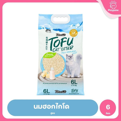 [ยกลัง 6 ถุง*6 ลิตร] Pettosan เพ็ทโตะซัง ทรายแมวเต้าหู้ Premium Tofu Cat Litter 6 ลิตร ทรายจับก้อนเร็ว 7 กลิ่น