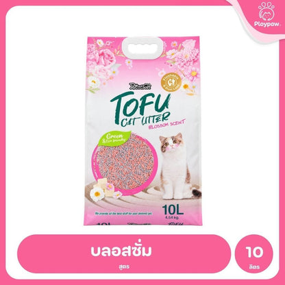 [ยกลัง 4 ถุง*10 ลิตร] Pettosan เพ็ทโตะซัง ทรายแมวเต้าหู้ Premium Tofu Cat Litter 10 ลิตร ทรายจับก้อนเร็ว 7 กลิ่น