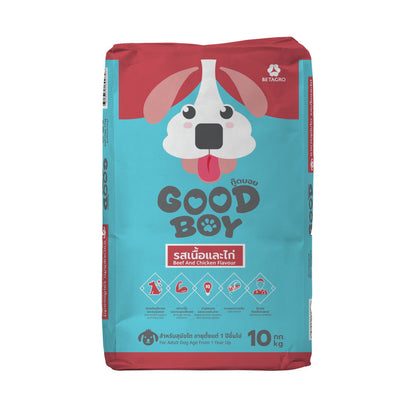 [10kg] Good Boy กู๊ดบอย อาหารสุนัขโต รสเนื้อและไก่ Adult Dog Food Beef & Chicken Formula ขนาด 10 กิโลกรัม