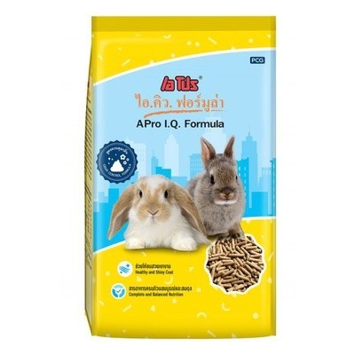 [1kg.] APro I.Q. Formula อาหารกระต่าย เอโปร ไอ.คิว. สูตรกระต่ายรวม สูตรควบคุมกลิ่น สูตร 2Mix สำหรับกระต่ายทุกวัย