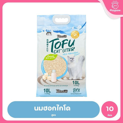 [ยกลัง 4 ถุง*10 ลิตร] Pettosan เพ็ทโตะซัง ทรายแมวเต้าหู้ Premium Tofu Cat Litter 10 ลิตร ทรายจับก้อนเร็ว 7 กลิ่น