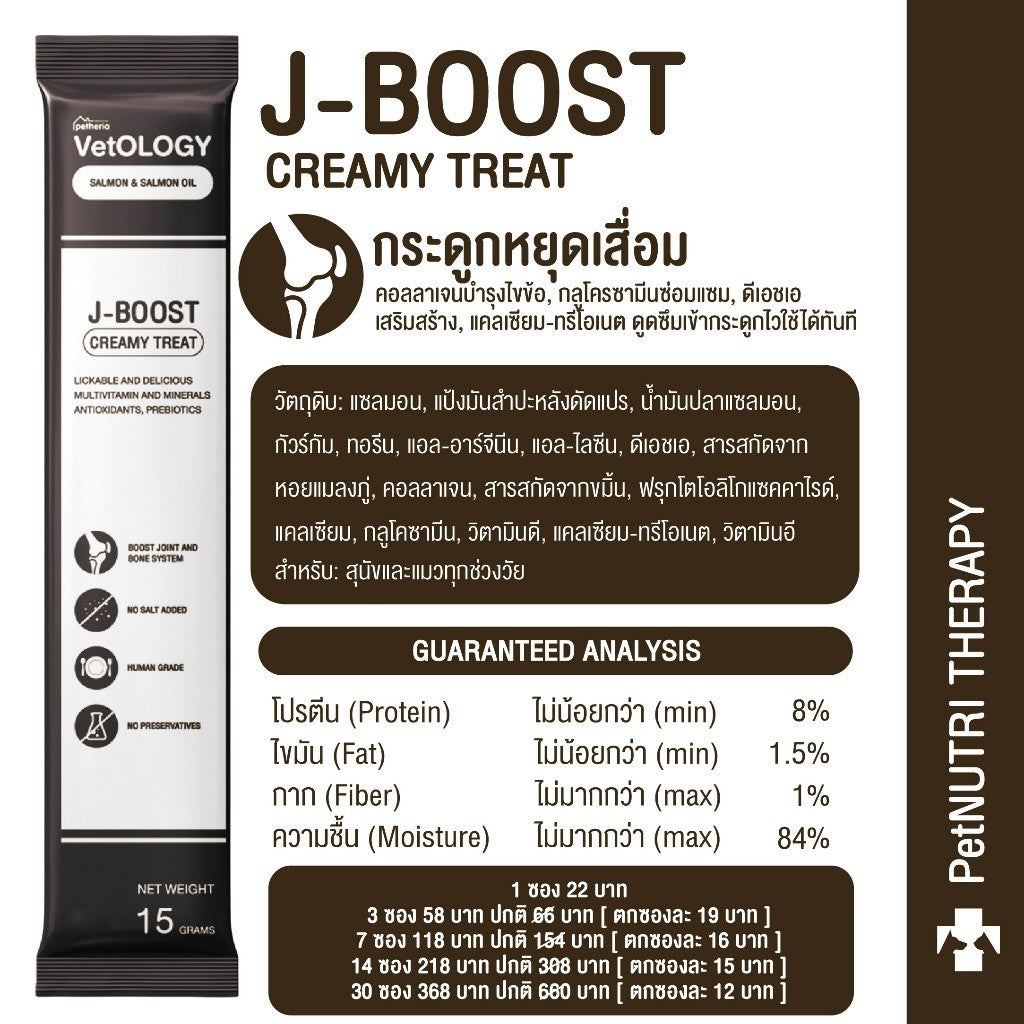 VetOLOGY [1 ซอง] Petheria ขนมแมวเลีย ขนมสัตว์เลี้ยง สุขภาพดี ขนาดซอง 15 กรัม