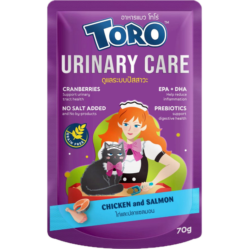 อาหารแมวเปียกโทโร่ [ยกโหล 12 ซอง] Toro Catfood Pouch ขนาดซอง 70 กรัม