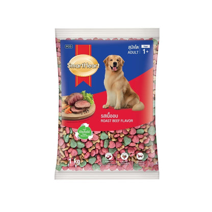 [ถุงแบ่ง 1 กก.] SmartHeart Dog Food อาหารเม็ดสำหรับสุนัข สมาร์ทฮาร์ท สำหรับลูกสุนัข สุนัขโต ถุงแพ็คเกจจากโรงงาน