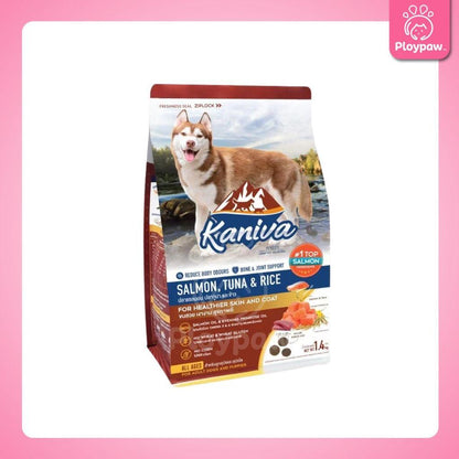 อาหารเม็ดสุนัข [M] Kaniva Dog Food คานิว่า อาหารเม็ดเกรดพรีเมี่ยม อาหารสุนัขสำหรับสุนัขทุกช่วงวัย ขนาด 1.3-1.5 กก.(kg.)