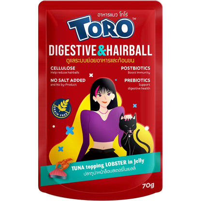 อาหารแมวเปียกโทโร่ [ยกลัง 48 ซอง] Toro Catfood Pouch ขนาดซอง 70 กรัม