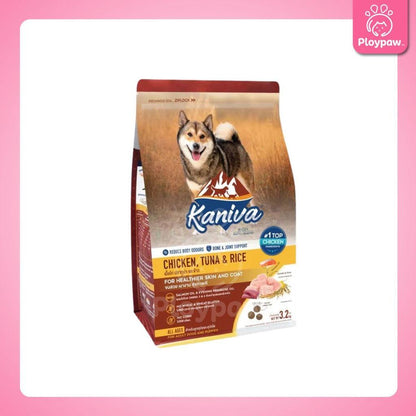 อาหารเม็ดสุนัขคานิว่า [L] Kaniva Dog Food อาหารเม็ดเกรดพรีเมี่ยม อาหารสุนัขสำหรับสุนัขทุกช่วงวัย ขนาด 2.8-3.2 กก.(kg.)