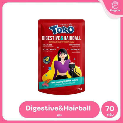 อาหารแมวเปียกโทโร่ [ยกลัง 48 ซอง] Toro Catfood Pouch ขนาดซอง 70 กรัม