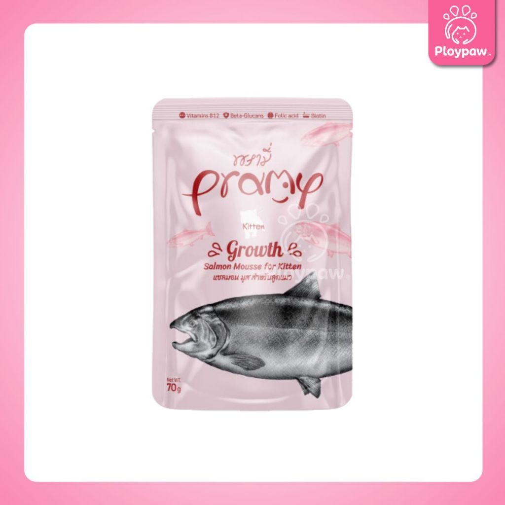 [1 ซอง] Pramy Functional อาหารเปียกแมว 70g พรามี่ สูตรสุขภาพ ลูกแมว แมวโต แมวสูงวัย