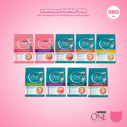 [380ก.] อาหารแมว เพียวริน่าวัน Purina One เกรดพรีเมี่ยม ขนาด 380ก.(Cat Dry Food,Premium,Purina)
