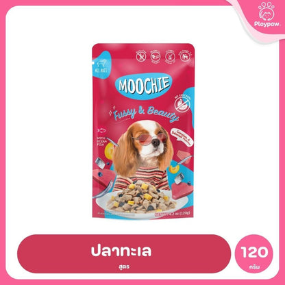 [1 ซอง] Moochie Dog Food อาหารเปียกสุนัข สูตร Complete & Balanced สารอาหารครบถ้วน 120g