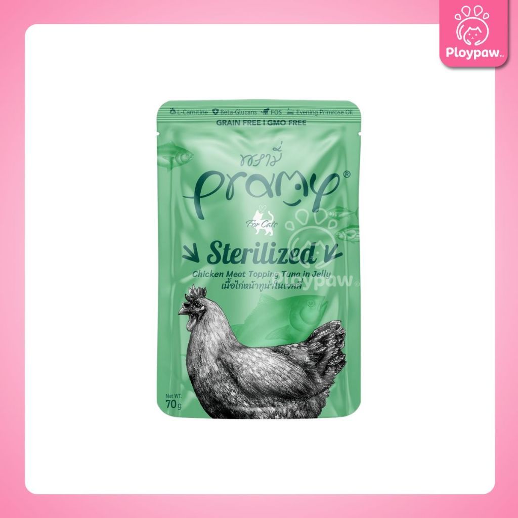 [ยกโหล 12 ซอง] Pramy Functional อาหารเปียกแมว 70g พรามี่ สูตรสุขภาพ ลูกแมว แมวโต แมวสูงวัย